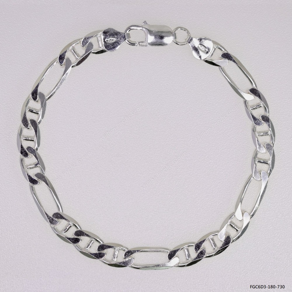 Figarucci Chain 6DC 3 Bracelet Necklace