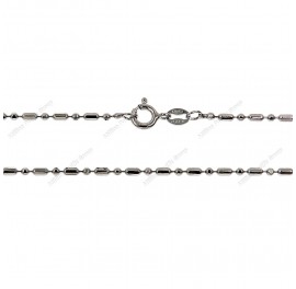 Bead 8 Diamond cut Alternating 1-1 Chain