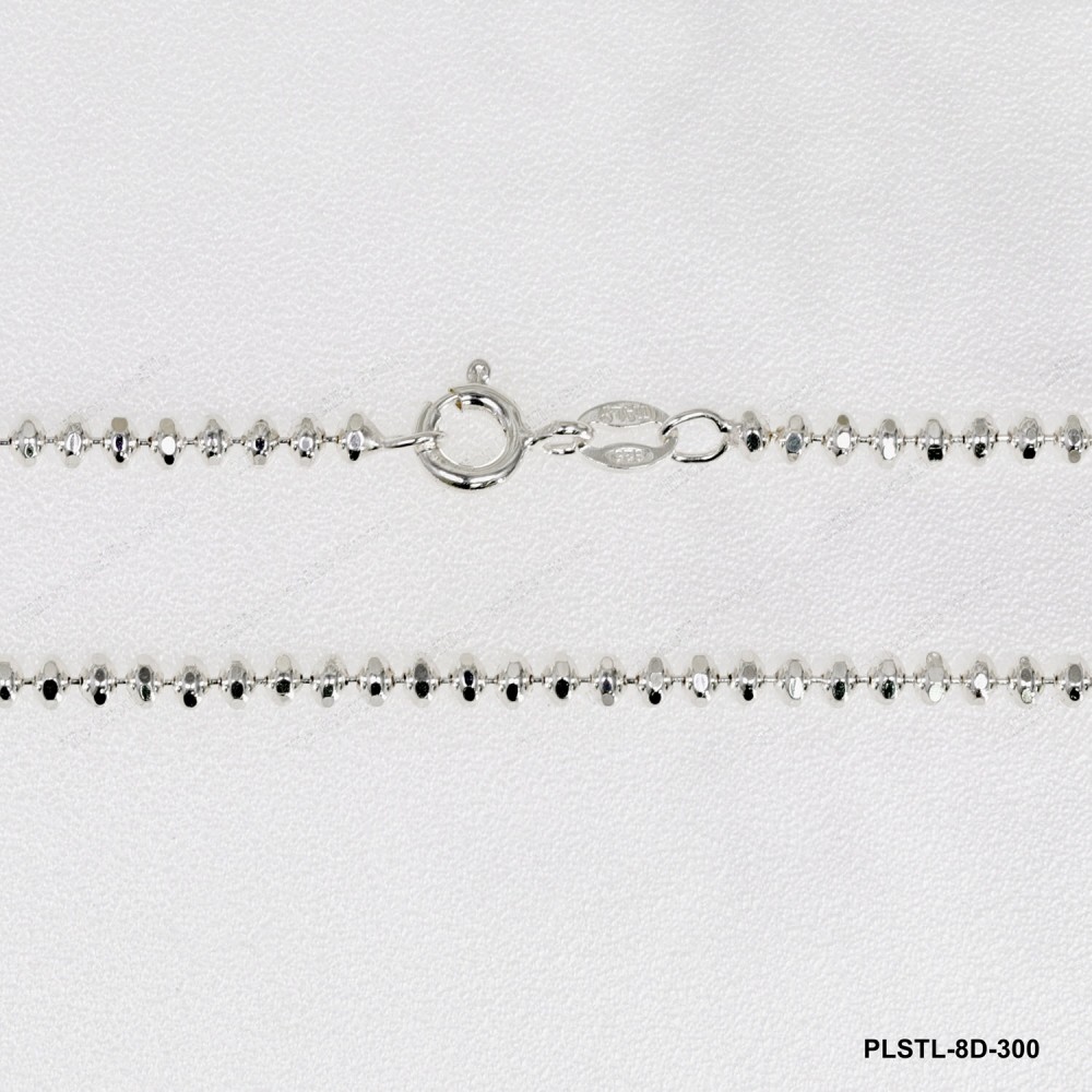 PLSTL-8D-300, Saucer DC beads Chain 3mm