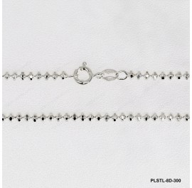 PLSTL-8D-300, Saucer DC beads Chain 3mm