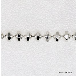 PLSTL-8D-300, Saucer DC beads Chain 3mm