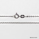RBD-030-140, Edge Oval Rolo Cable Anchor Diamond cut Forzatina Necklace