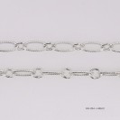 Oval Rolo 1+1 with Diamond Cut