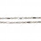 Hollow Rope diamond cut alternating Chain