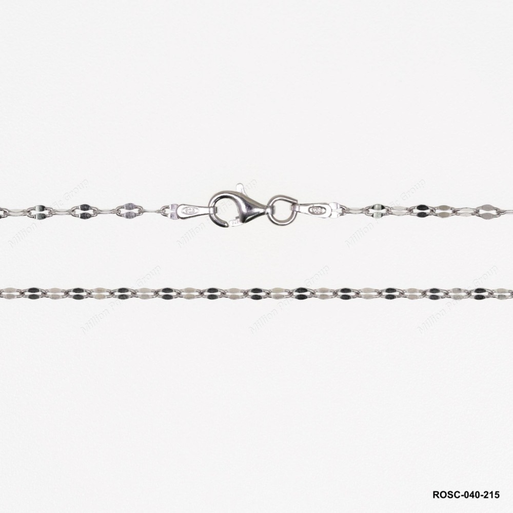 Rolo Cable Anchor Hammered Double tile Lip Chain