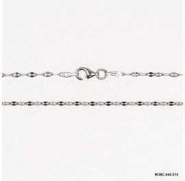 Rolo Cable Anchor Hammered Double tile Lip Chain