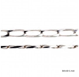 Long Curb 10 side Diamond Cut Chain