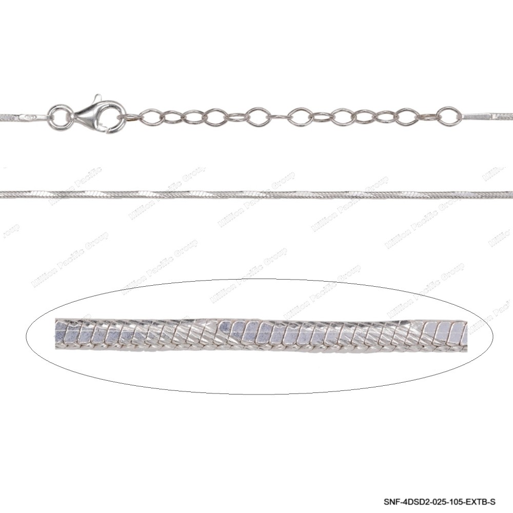 SNF-4DSD2-025-105-EXTB-S, Snake Chain Ruond Slash and Square Alternation