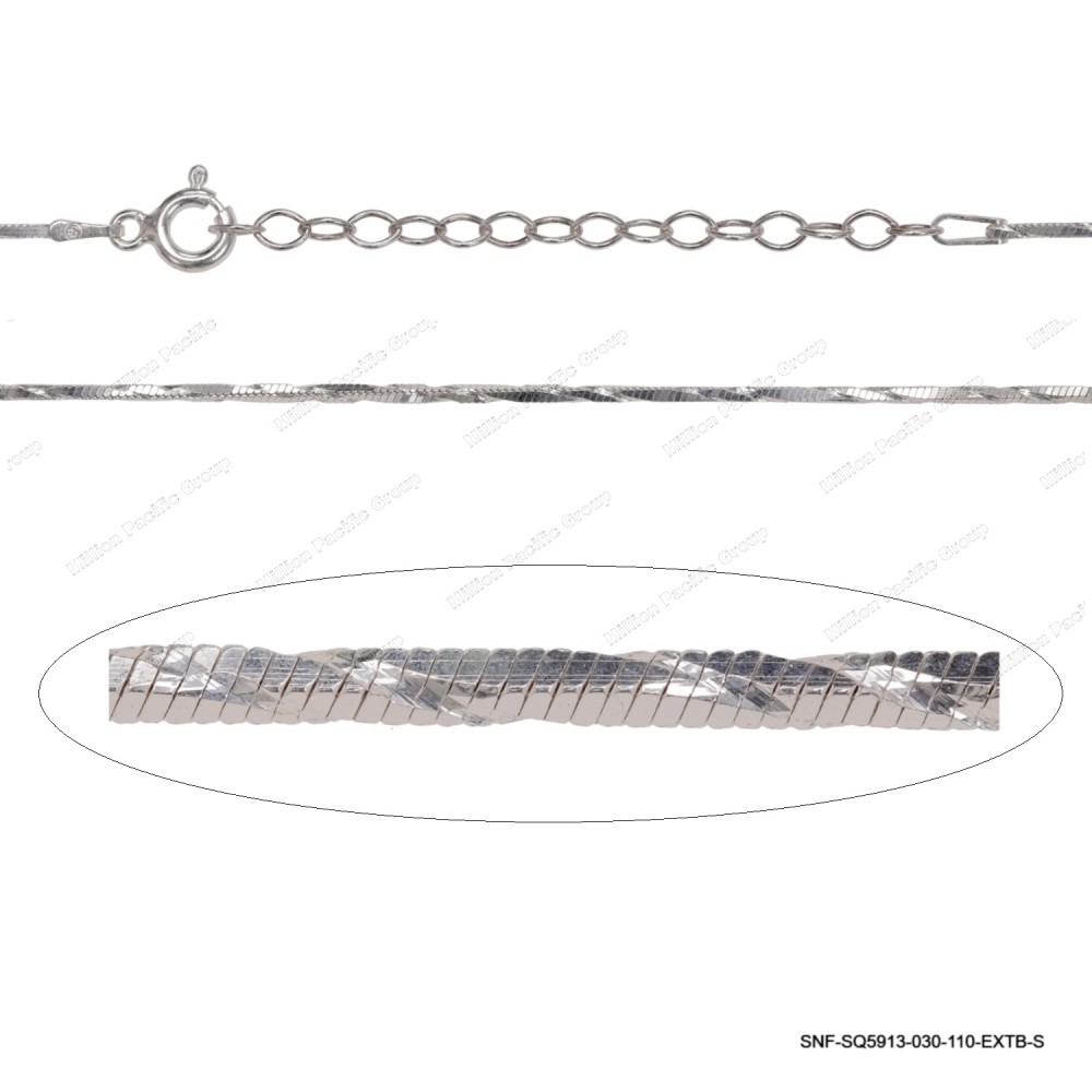 SNF-SQ5913-030-110-EXTB-S, Square DC Snake Chain ~1.1mm