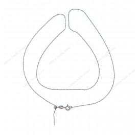 4DC ROLO Cable Anchor Forzatina 1.1mm Round Bead Slider Pin End Necklace