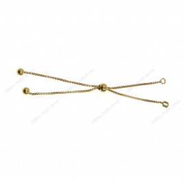 Round Bead Slider Round Box Chain Findings for Bracelet Necklace