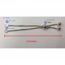Round Bead Slider Round Box Chain Findings for Bracelet Necklace