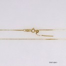 Box Chain Veneziana 0.8mm Round Stopper Slider bead Pin End Necklace