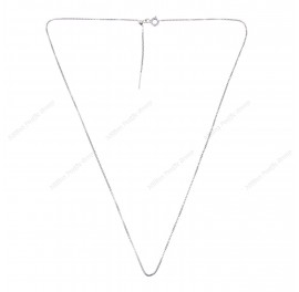 Sterling Silver Round Bead Slider Necklace Pin finishing Round Box Chain